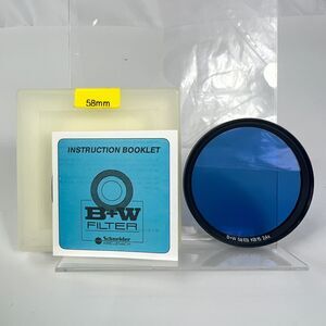 B+W 58mm KB 15 24x Light Balancing Blue Glass Lens Filter Germany